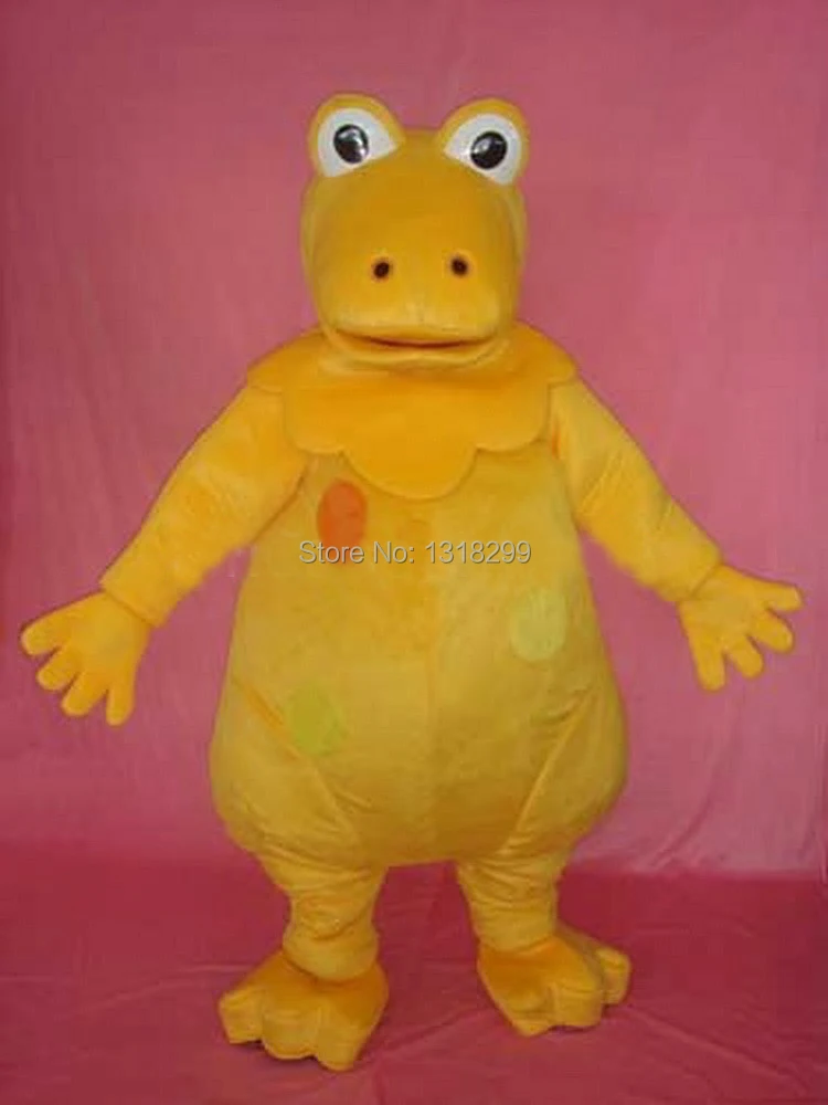 Оранжевый маскарадный костюм динозавра касимира на заказ тематический