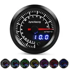 Двойной дисплей Dynoracing 52 мм, 7 цветов, датчик соотношения воздушного топлива, узкополосный измеритель соотношения воздуха и топлива с шаговым двигателем