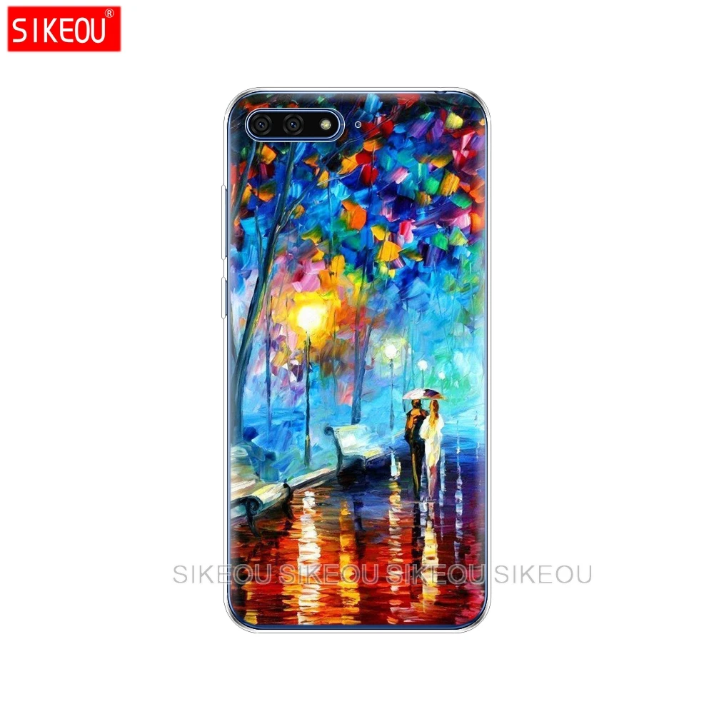 Силиконовый чехол для телефона Huawei Honor 7A PRO 7C Y5 Y6 Y7 Y9 2017 2018 Премиум Эпохи Ренессанса