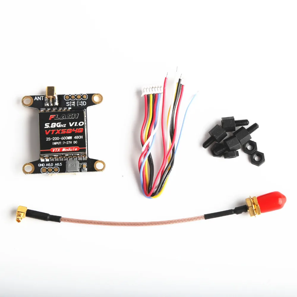 VTX5848 48CH 5 8G 25mW/200mW/600mW переключаемый модуль передатчика FPV PPM/SBUS/DSM2 управления |