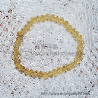 best selling romantic handmade yellow crystal bracelet bangle for women jewelry factory cheapest crystal bracelet fine quality
