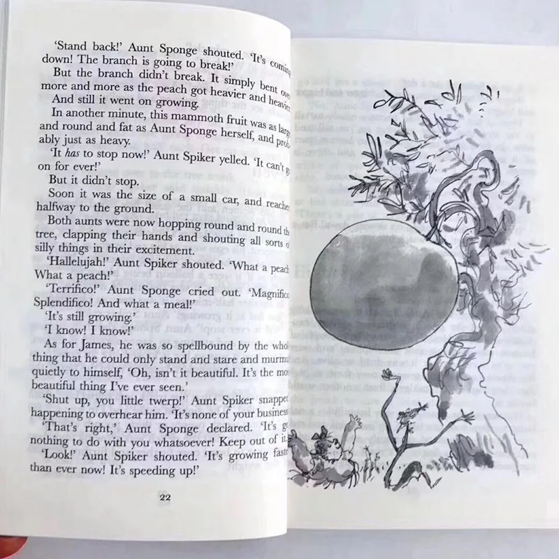 

A full set of 15 youth English reading children's literature novels baby bedtime story book good-hearted giant fairy tale