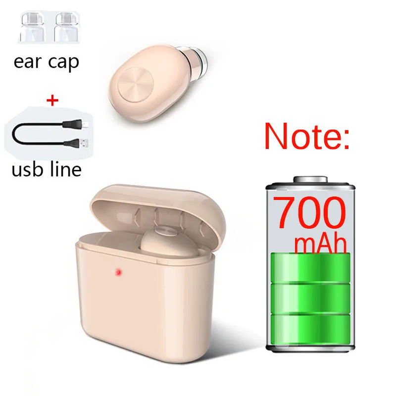 700mAh BL1 Bluetooth наушники, гарнитура, мини беспроводной Bluetooth наушник с зарядным устройством, гарнитура с микрофоном для Ios Android телефона - Цвет: 700mAh