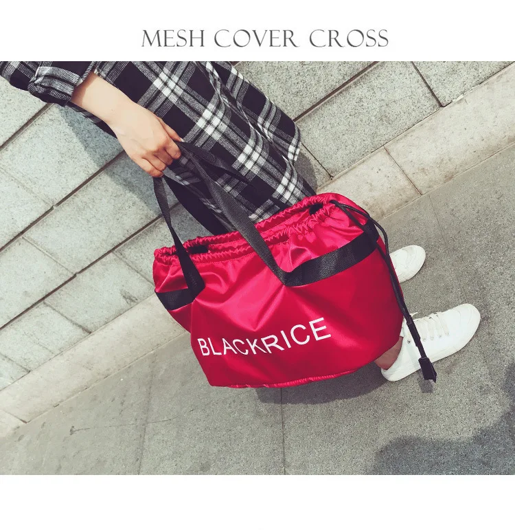Письмо модный бренд Оксфорд Gym Bag для фитнес для женщин спортивная сумка чехол для мусора путешествия вещевой мешок женский