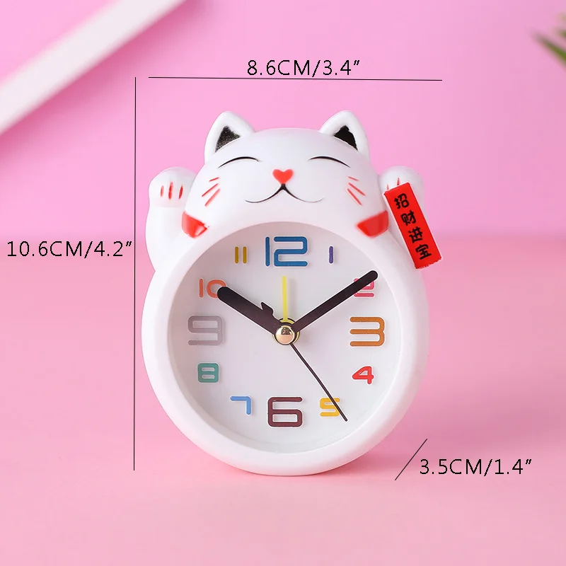 Лучшие продажи 2018 продукт с изображением из мультфильма Lucky Cat настольные часы
