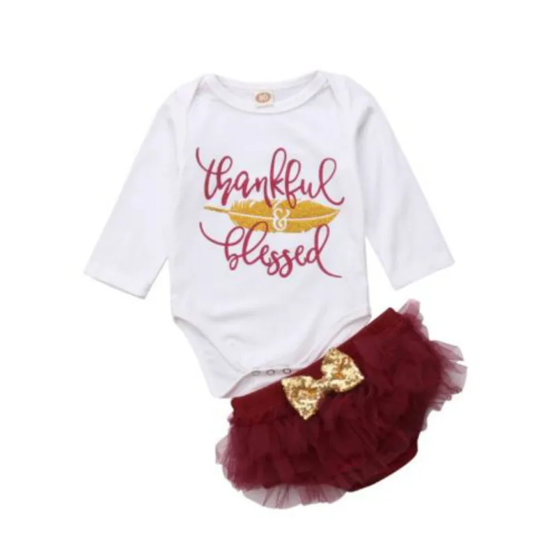 2 шт. для новорожденных наряд маленьких девочек комплект одежды комбинезон топы +