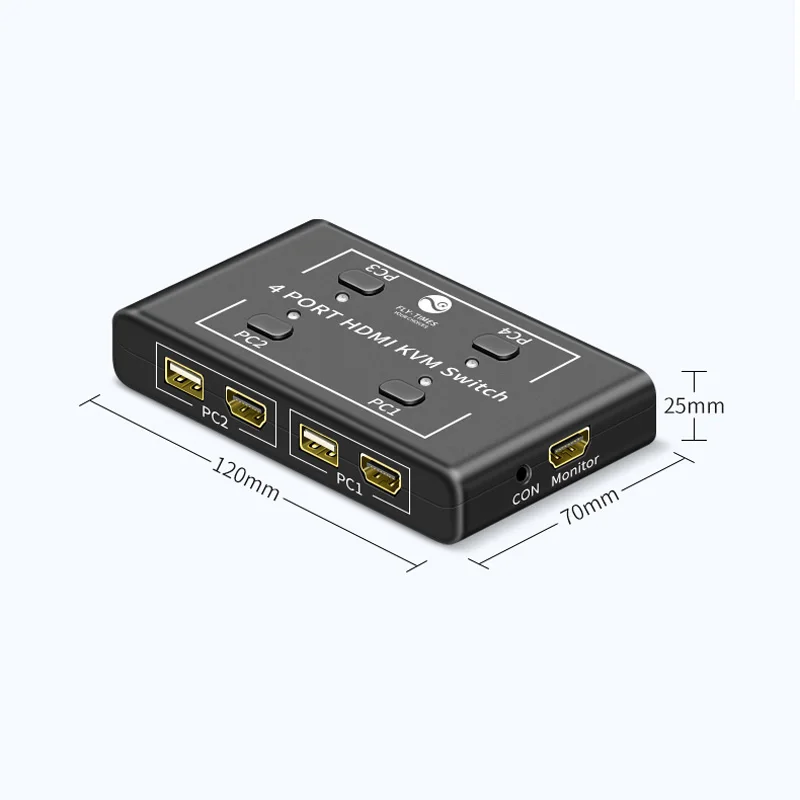 HDMI KVM Switch Switcher HD 4 Input 1 Output Splitter Sharing Devices for Mouse Keyboard Monitor | Электроника