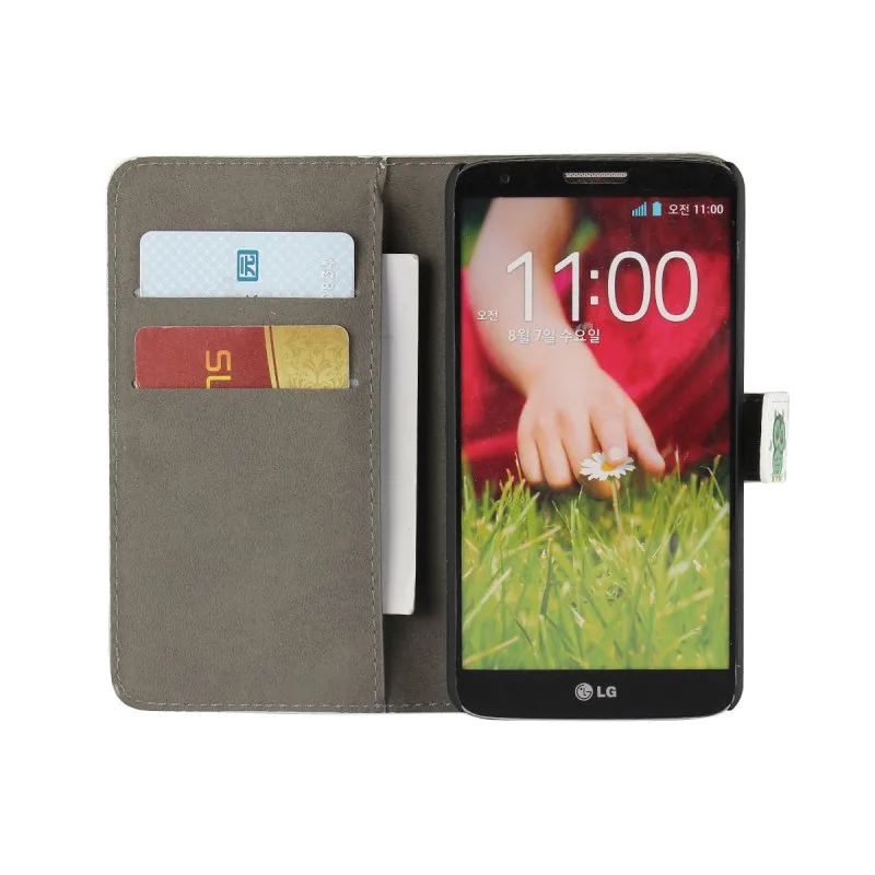 Флип-Чехлы для LG G2 D800 D802 кожаный чехол-бумажник чехол с совой Аксессуары