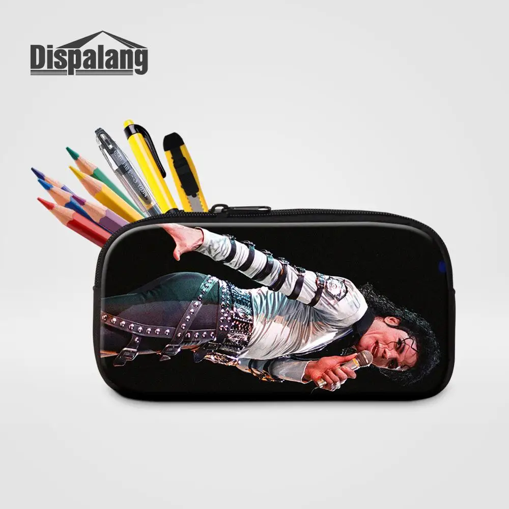 Dispalang, женский модный косметический чехол, чехол для макияжа, чехол для карандашей с Майклом Джексоном, для начальной школы, студенческий пенал, сумка для детских ручек - Цвет: Розовый