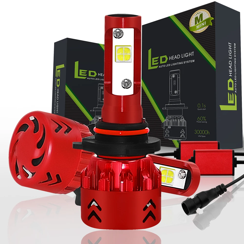 Автомобильные светодиодные лампы для передних фар 100 Вт 12000LM H4led H7led H11 H8 H1led HB4 авто