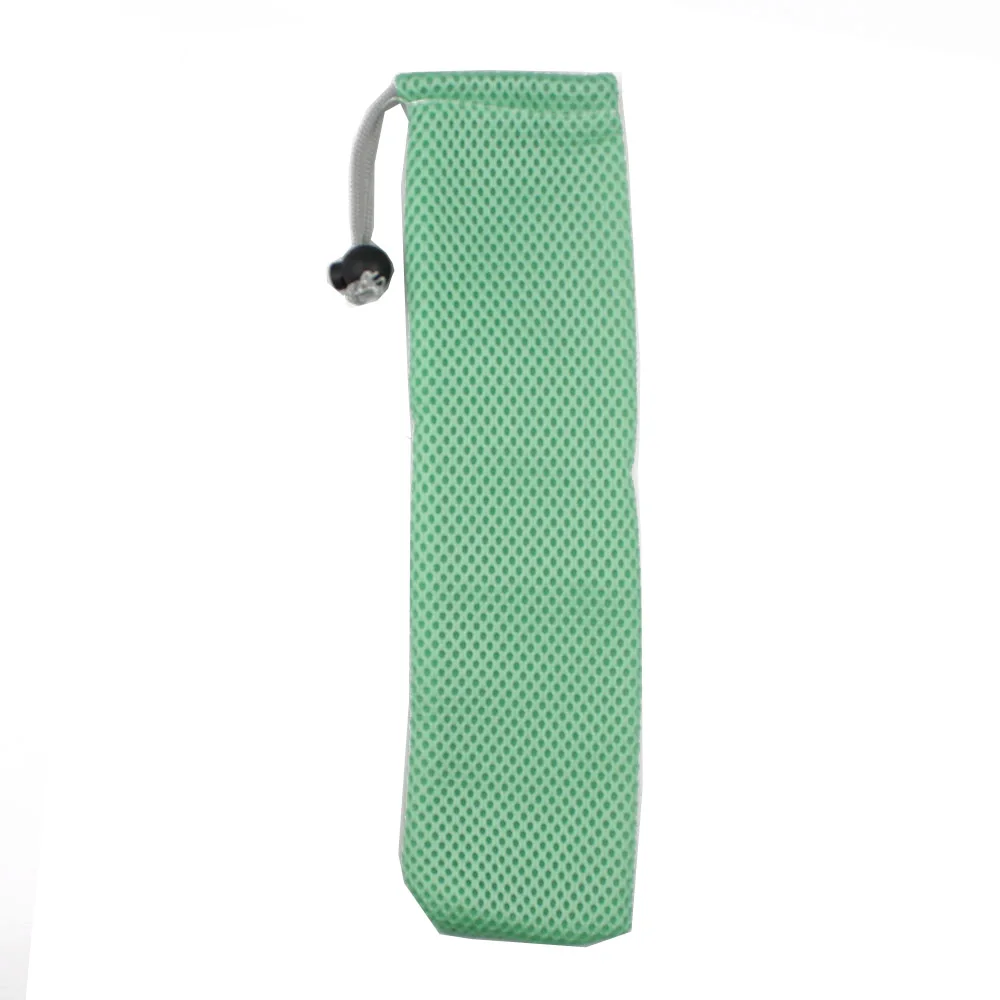 Green 5pcs Reusable 304 Stainless Steel Rainbow Straw Metal Smoothies Drinking Straight Straws Silicone Cover with Brush Bag Wholesale - Цвет: Green