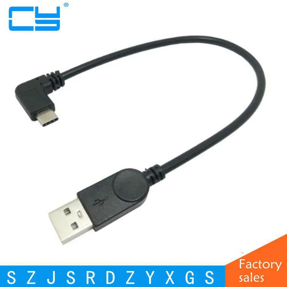 USB 3.1 Type A 90 градусов левый и правый угол штекер к C синхронизация данных зарядный