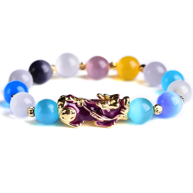 ЖЕНСКИЙ цветной браслет с кристаллами эффектом обесцвечивания отважный войско