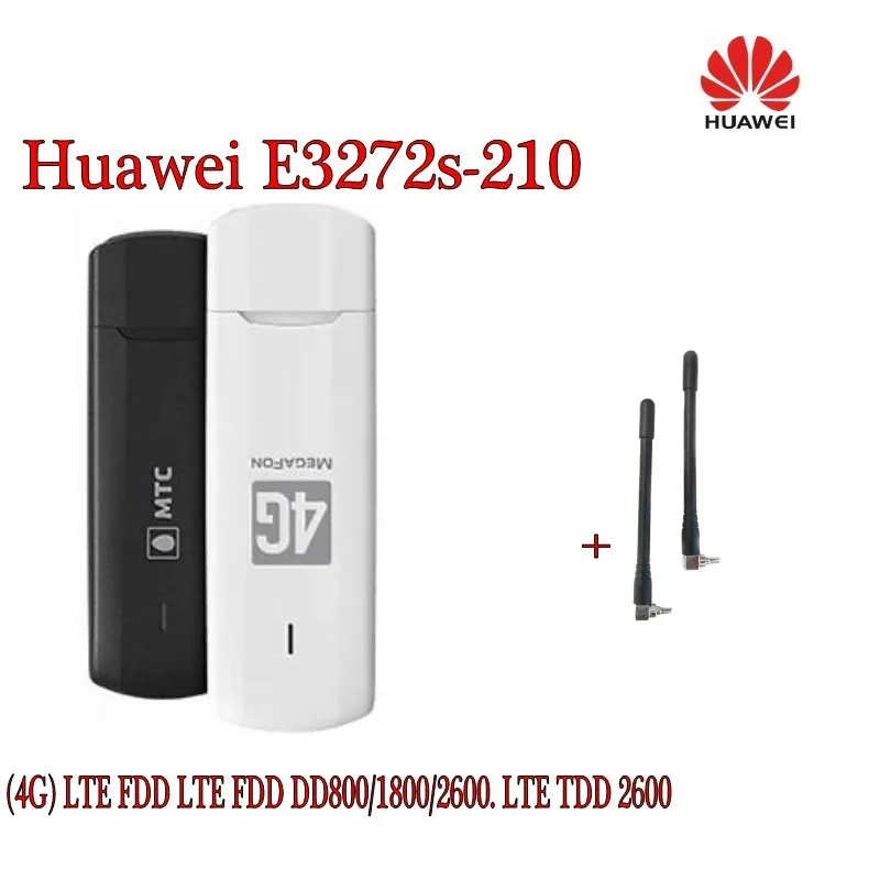 

Unlocked Huawei E3272S-210 Cat4 4G LTE 150Mbps USB Stick Dongle Moible Broadband plus antenna