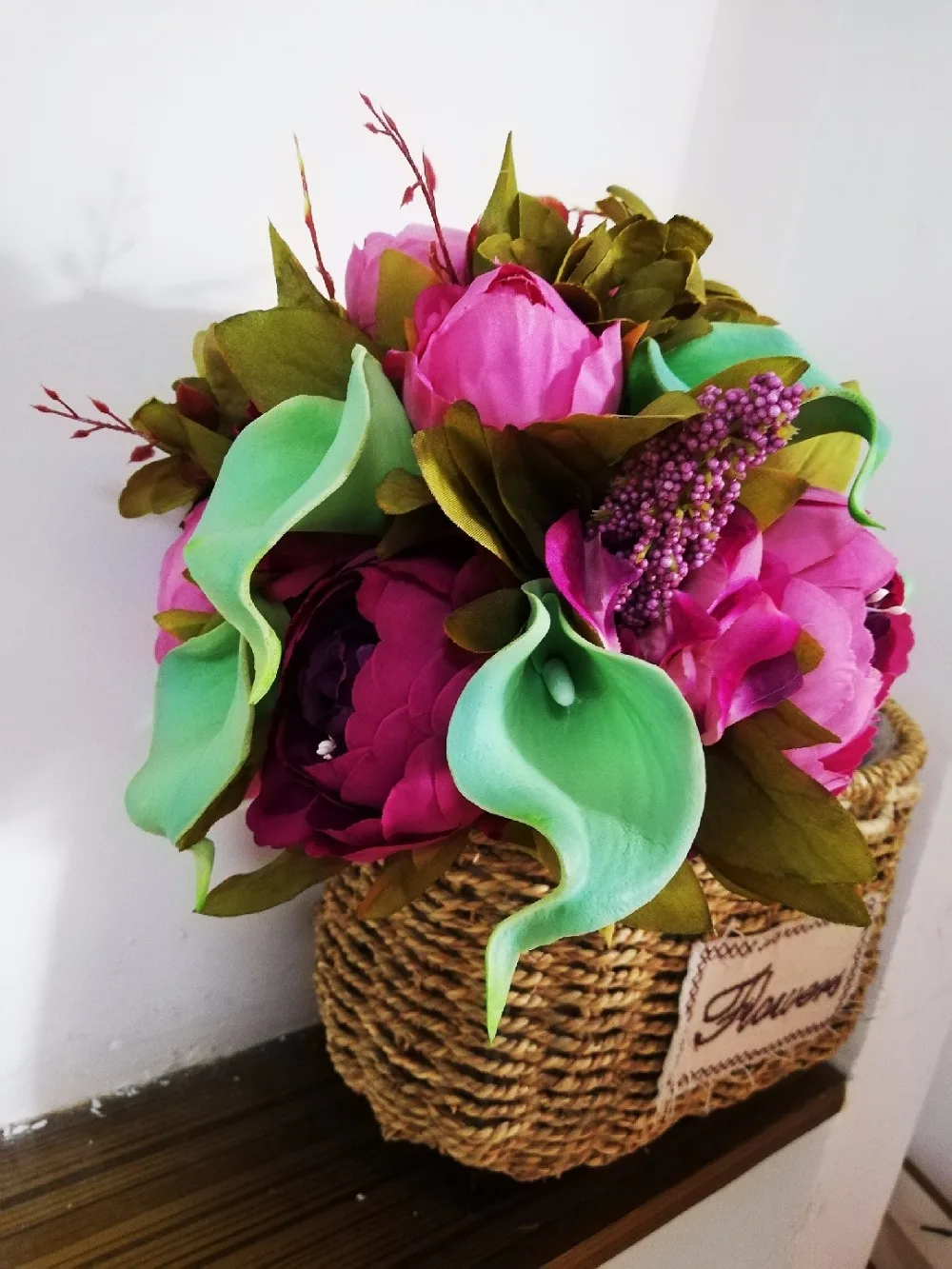 Романтический свадебный букет свадебные украшения Искусственный Пион Calla Lily Bouque