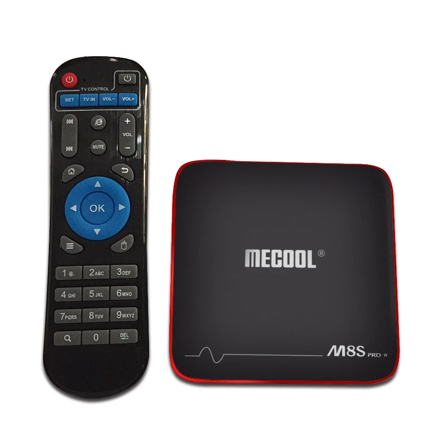MECOOL M8S PRO W Android 7 1 tv Box 2G ram 16G rom Amlogic S905W cpu Mali 450 Поддержка 2 4 ГГц WiFi 4K H.265 ТВ