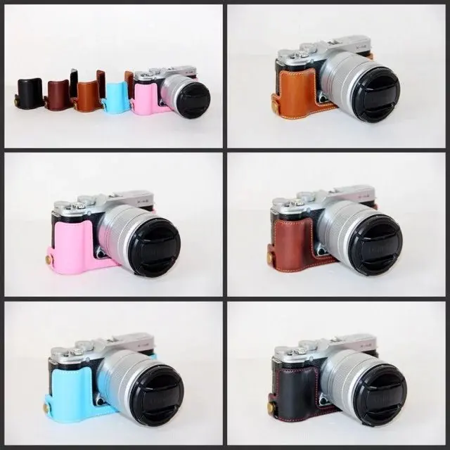 Сумка для камеры чехол FujiFilm Fuji X M1 A1 XM1 XA1 XA2 наполовину корпус из искусственной