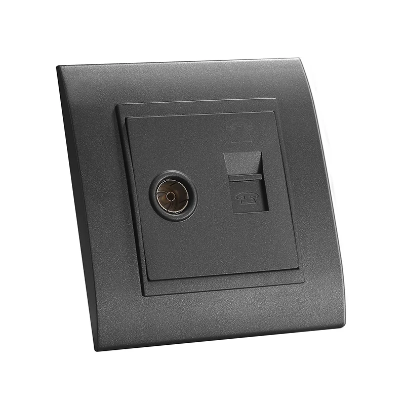 MVAVA ТВ/телевидение антенна + сеть Интернет LAN RJ45 разъем ПК/компьютер декоративная