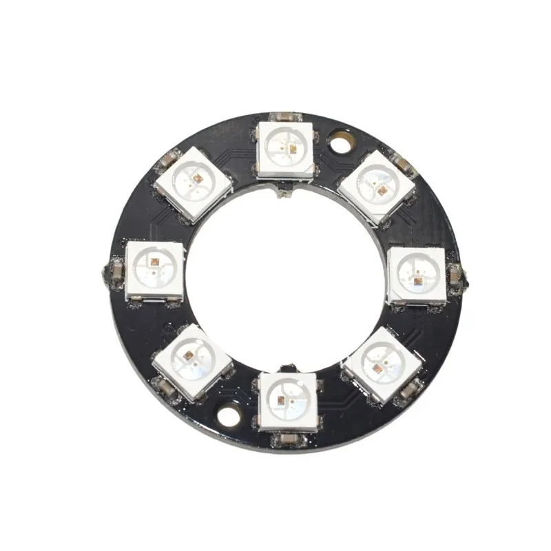 Цветная (RGB светодиодный кольцо 8 бит s WS2812 5050 RGB кольцевая лампа света led со