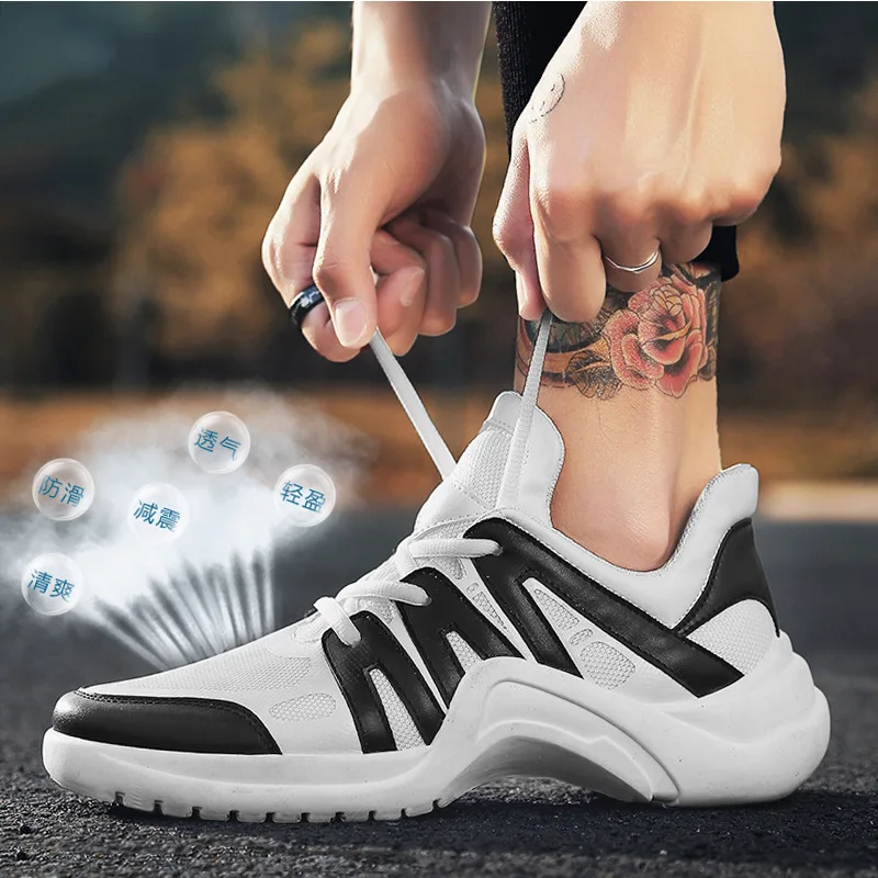 New Arrival Fashion Sneakers Flying Mesh Breathable Men's Shoes Trend For Male Mens Casual Beauty Men Footwear Shoe | Обувь