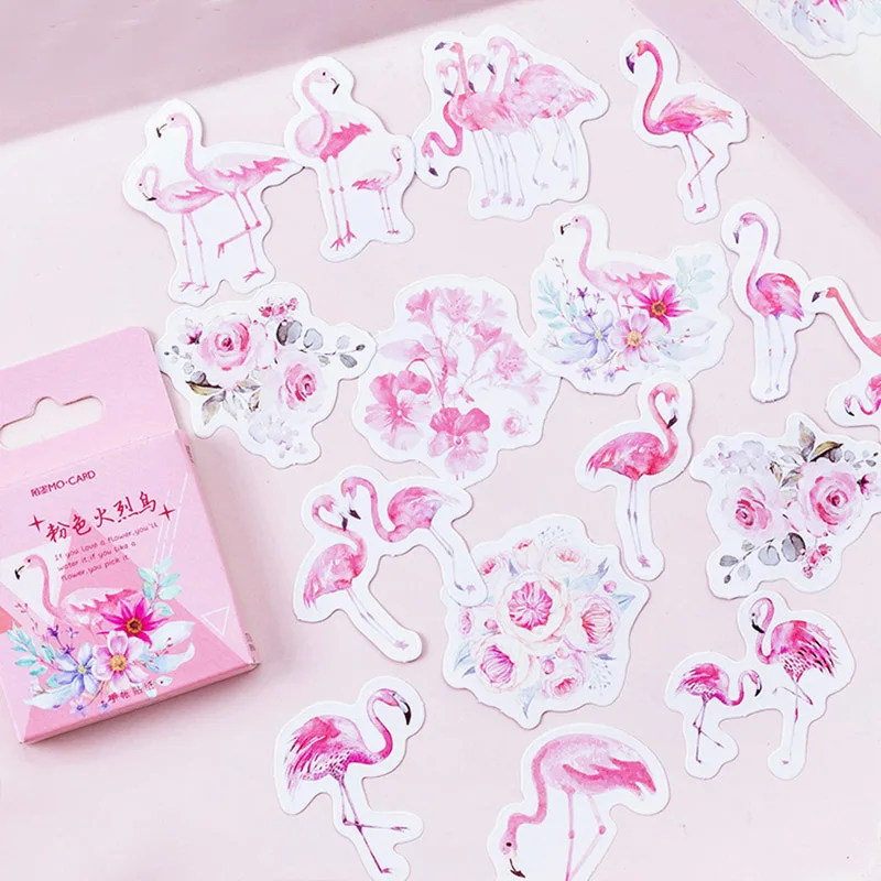 46 шт./кор. милые наклейки с бабочками Kawaii канцелярские клейкие для детей дневник в