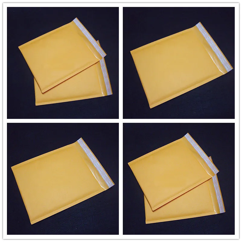 

1/5/10 шт желтая крафт-бумага, Пузырьковые конверты, пакеты для почтовых отправлений, мягкий конверт с пузырьковый почтовый пакет, бизнес-това...
