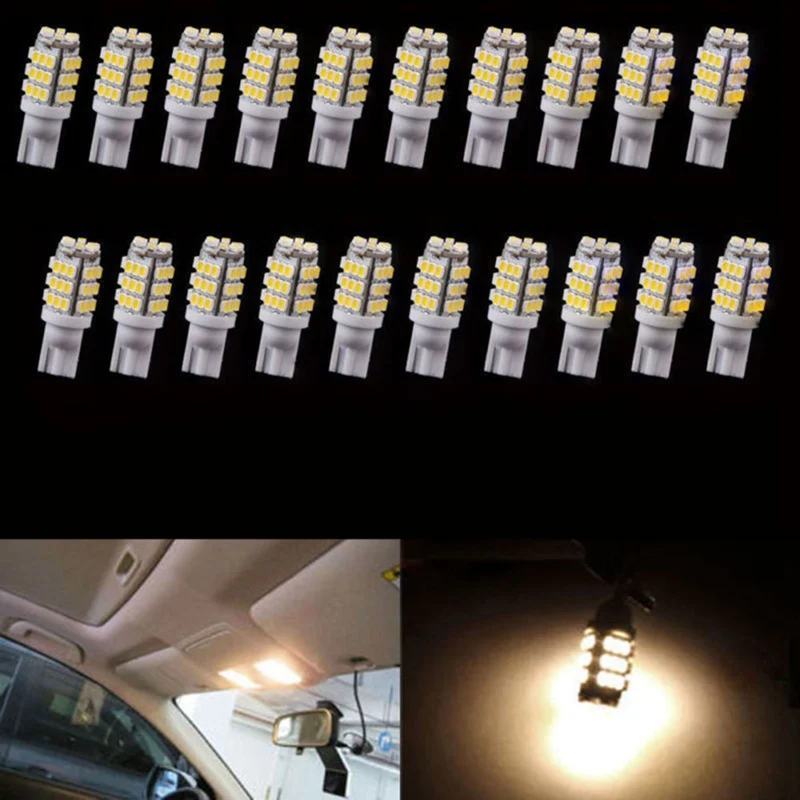 1 шт. 168 194 w5w 20X 1206 42SMD белый свет s светодиодные лампы головного света супер яркие DC