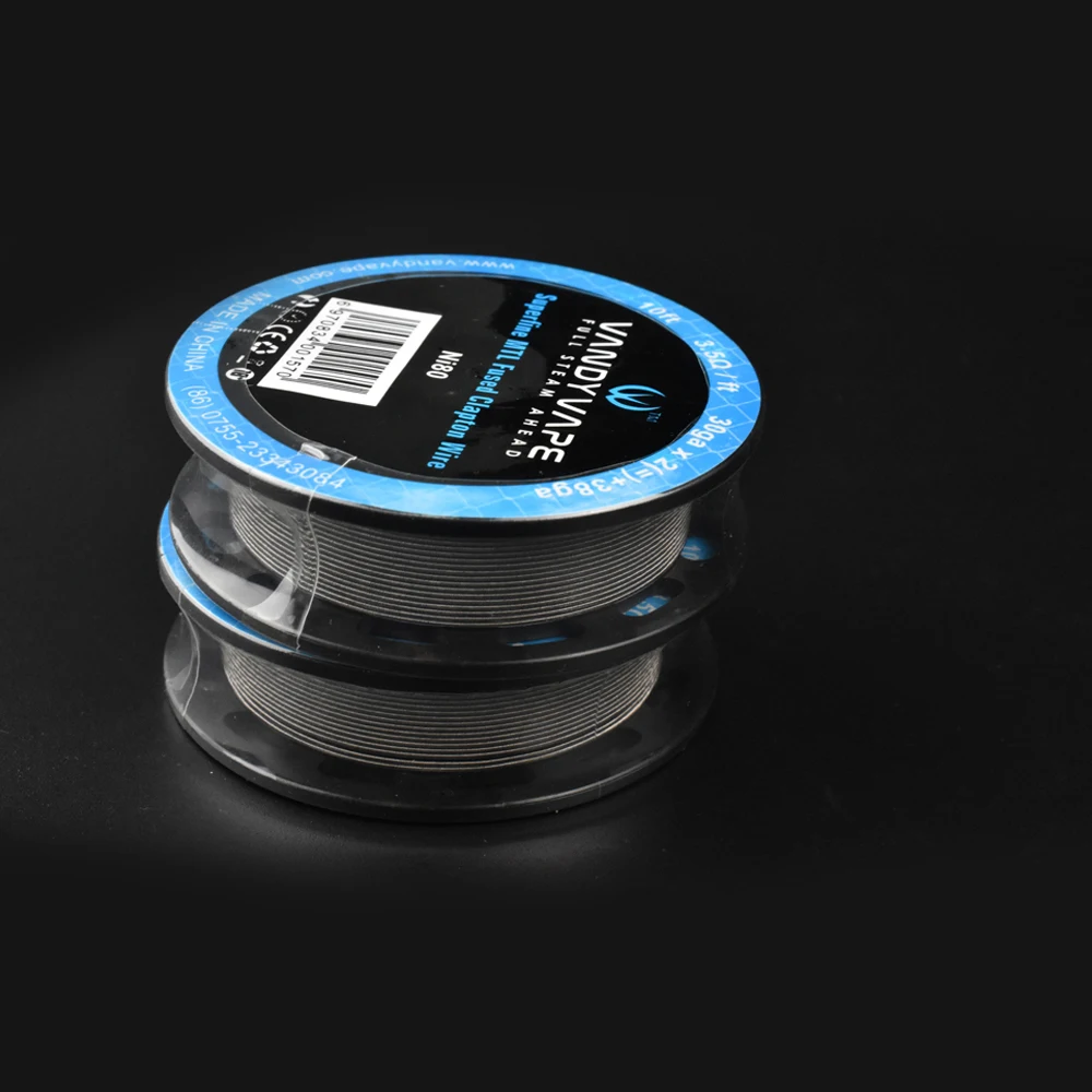 Оригинальный атомайзер для электронной сигареты Vandy vape Superfine MTL Fused Clapton SS316L/NI80 Wire
