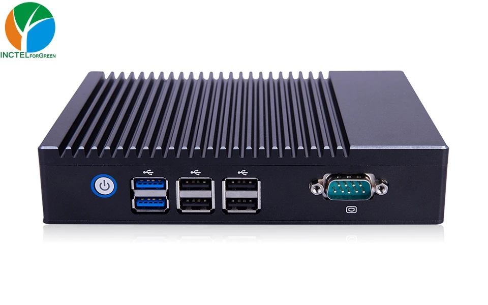 Причастником C5 четырехъядерный J3160 безвентиляторный мини-ПК PFsense маршрутизатор брандмауэр сервер с Windows Dual NIC Dual HDMI
