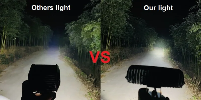 Дальность пятно луча led автомобилей головной светильник грузовик ATV SUV UTV 4WD лодка светодиодный рабочий светильник бар 40W 12 V-24 V магнитное основание с возможностью пружинный кабель