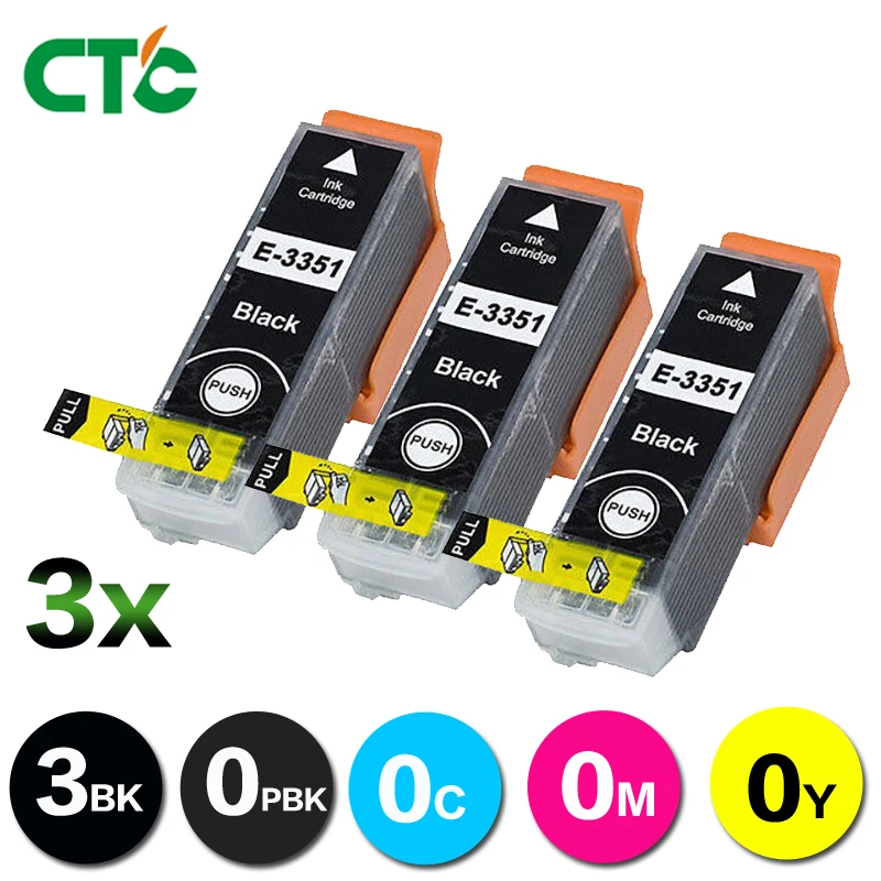 3BK 33XL Compatible ink cartridge for Epson XP530 XP630 XP830 XP635 XP540 XP640 XP645 xp900 T3351.T3361-T3364 Europe printer | Компьютеры