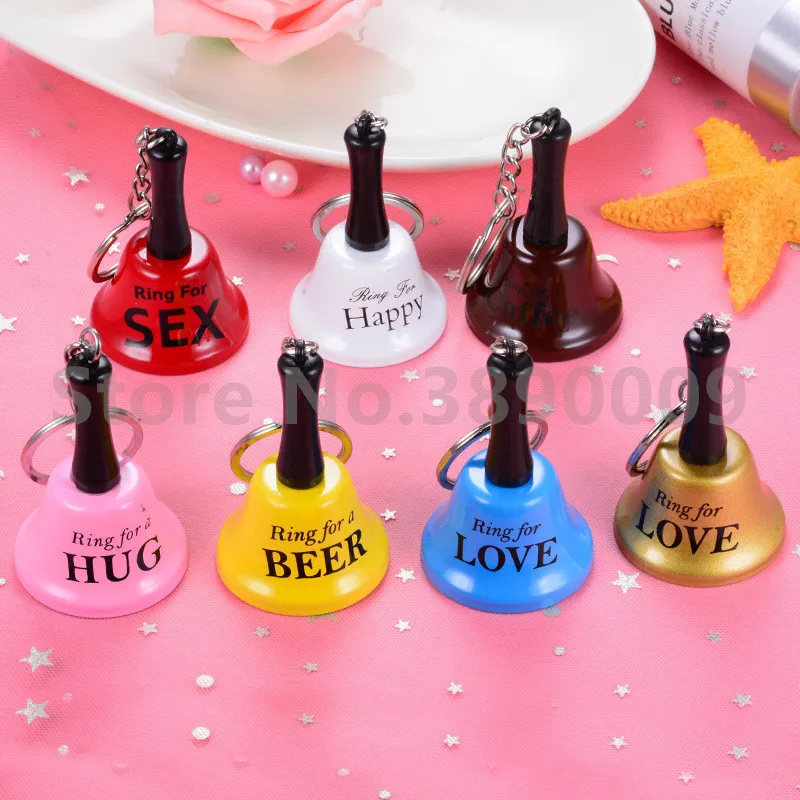 1 Pcs Creative Bell Keychain Love Fashion Bag Pendant Letter LOVE BEER HAPPY COFFEE Accessories Hand | Украшения и аксессуары