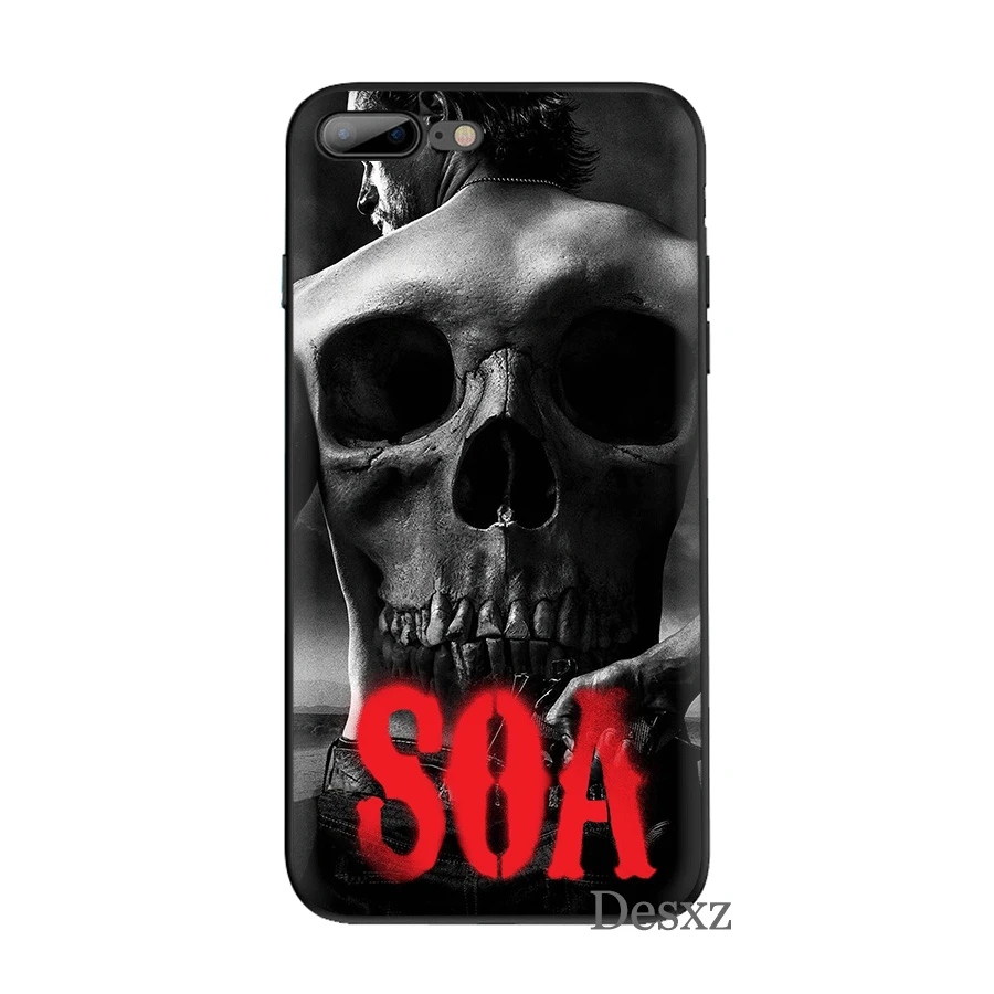 Силиконовый ТПУ чехол для телефона Sons Of Anarchy для iPhone 11 Pro X XS Max XR iPhone 6 6s 7 8 Plus 5 5S SE защитный чехол