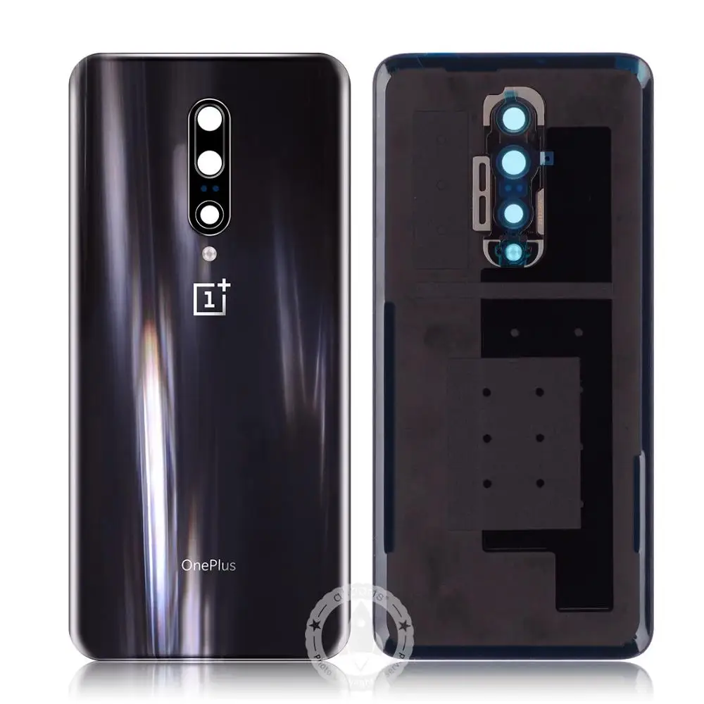 Оригинальная задняя крышка для Oneplus 7 Pro, крышка для задней панели, стеклянный чехол с инструментами - Цвет: Black