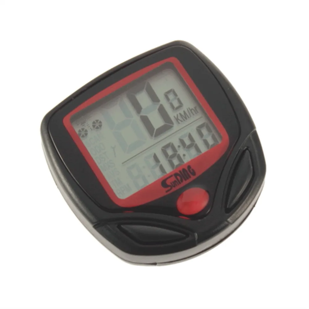 Sunding Clock Stopwatch Digital LCD Bicycle Computer Odometer Bike Meter Speedometer Free Shipping Brand Drop shipping | Спорт и