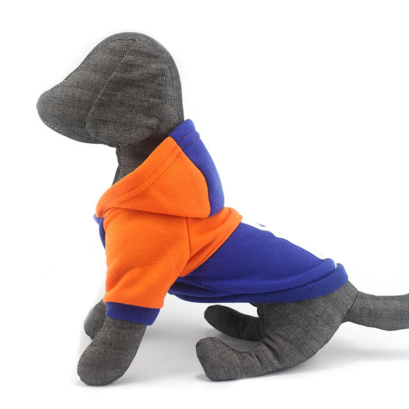 Новая мода одежда для собак толстовки с капюшоном пальто 4 цвета розовый красный