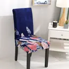 1 предмет Изготовленная с добавлением спандекса эластичная сиденье чехлы на стулья стрейч съемный обеденный чехлы для стульев современного Ресторан отеля домашний чехлы на кухонные стулья