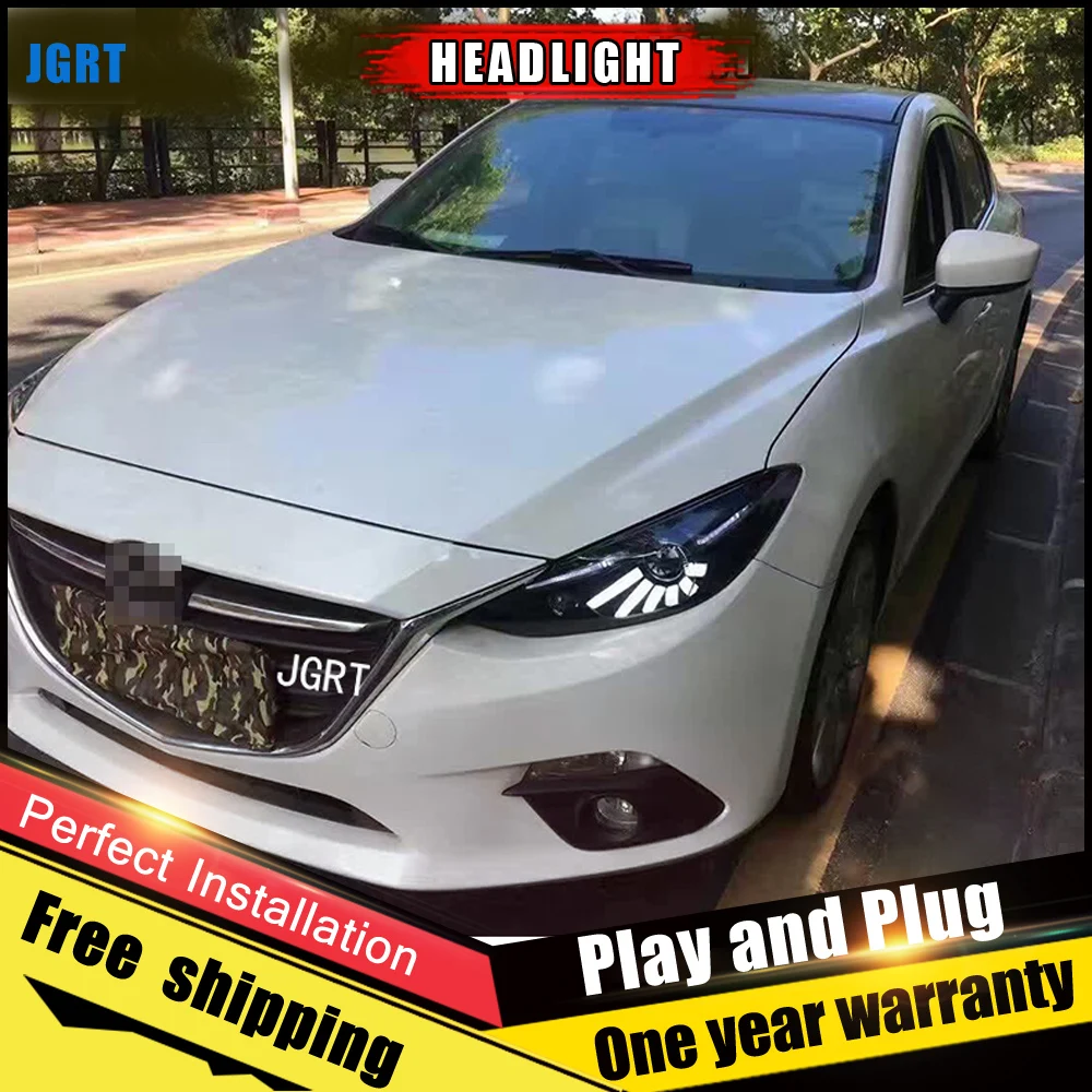Автомобильные стисветодиодный ные фары для Mazda 3/Axela 2014 2016 Axela передняя лампа