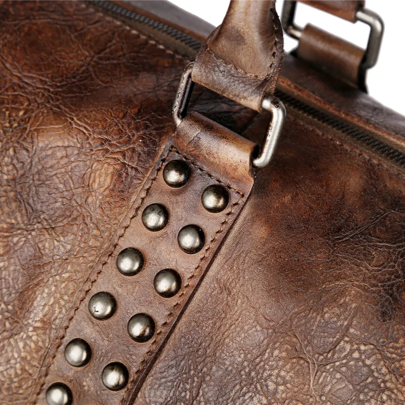 MANJH Дизайнерская Дорожная сумка-мессенджер винтажная восковая короткая модная