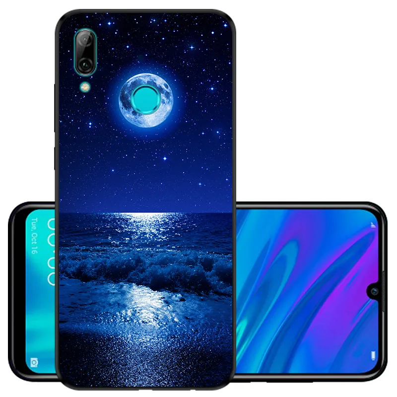 Чехол для Huawei P Smart 2019 мягкие силиконовые чехлы телефонов черная Обложка