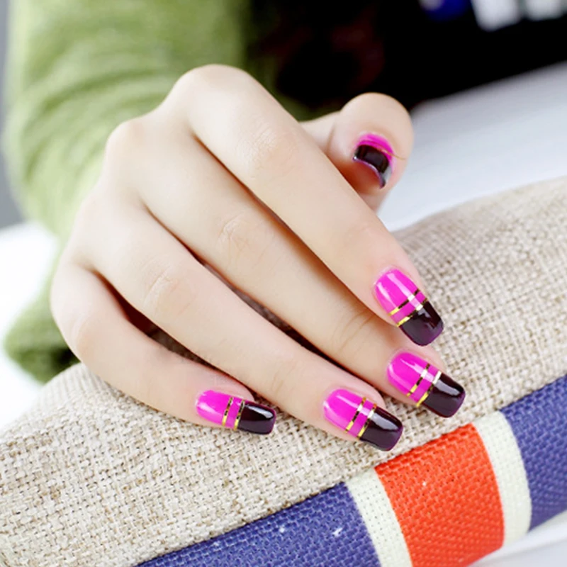 Самоклеящиеся ленты для дизайна ногтей 10 шт. самоклеящиеся наклейки инструменты