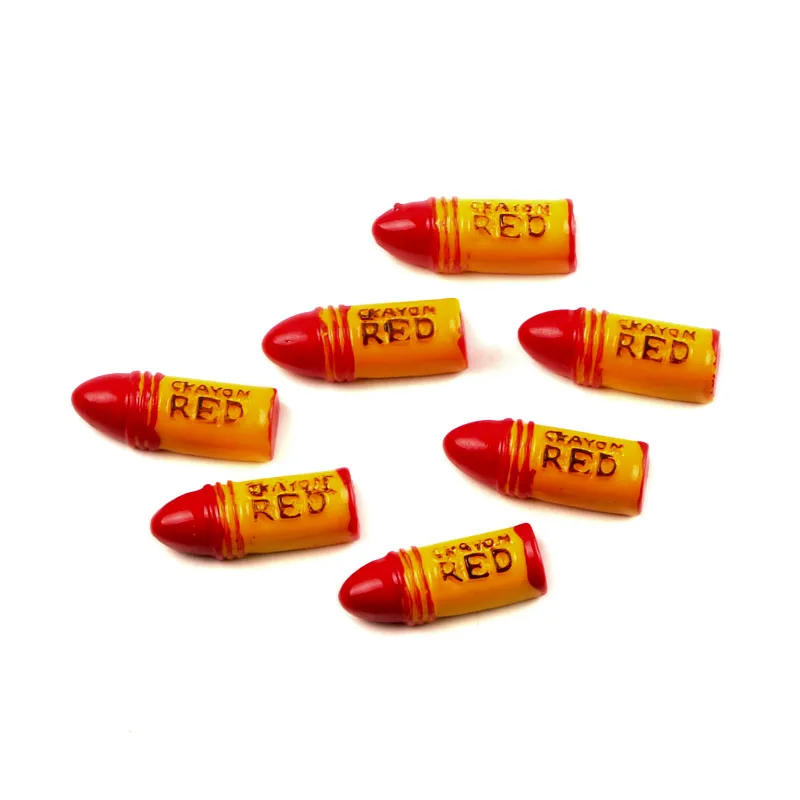 

20Pcs 23x9mm Bullet Resin Decoration Crafts Flatback Cabochon Embellishments For Scrapbooking Diy Accessories
