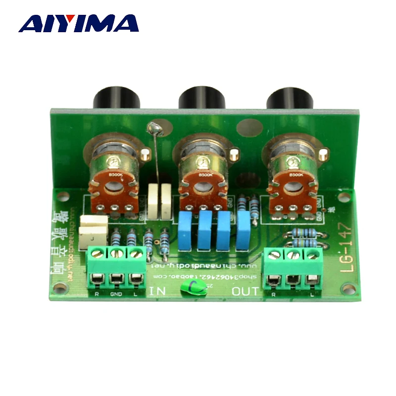 Aiyima низкий уровень шума искажения пассивный стерео ВЧ/бас тон регулятор