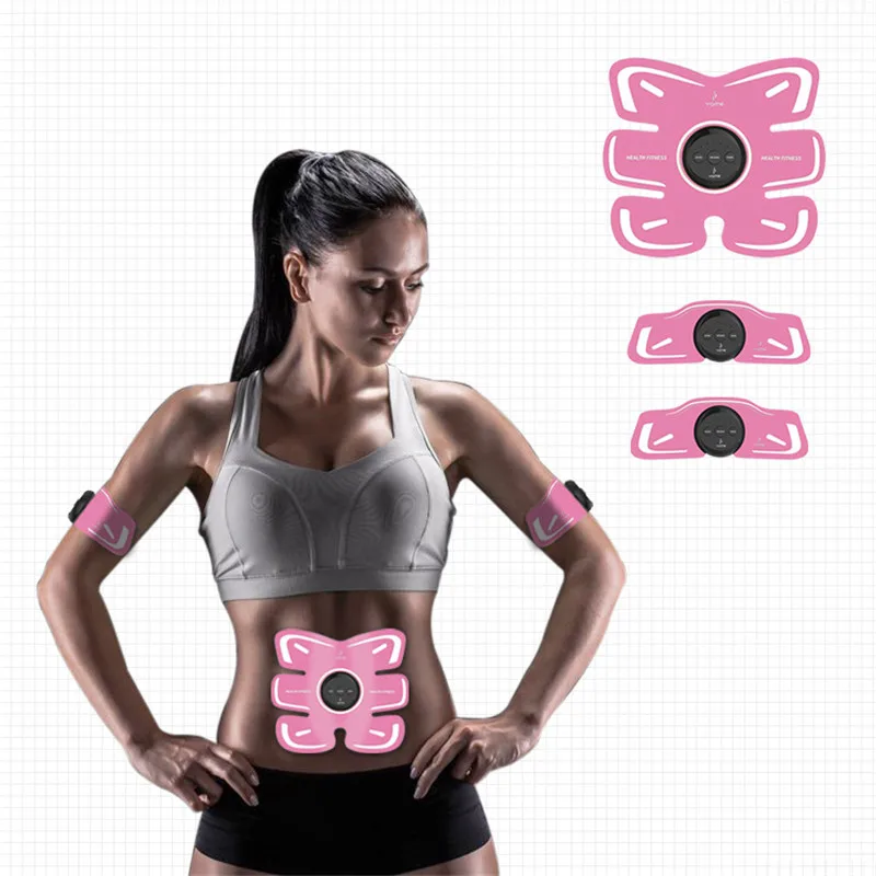 

Lazy Bodybuilding Electric Electro Stimulating Belt Abdominal Muscle Stimulator Trainer