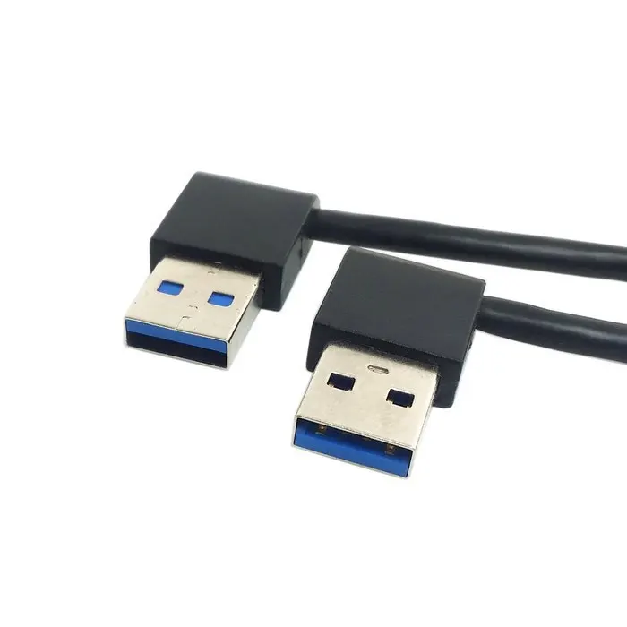 The New USB 3.0 Type A Male 90 Degree Left Angled to Right Extension Cable Straight Connection 50cm | Компьютеры и офис