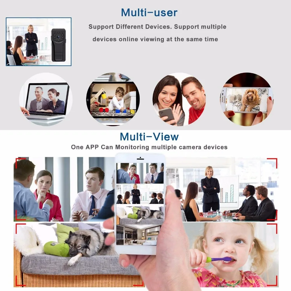Wi Fi ip мини камера беспроводная 1080 P HD инфракрасная микро ИК ночного видения для