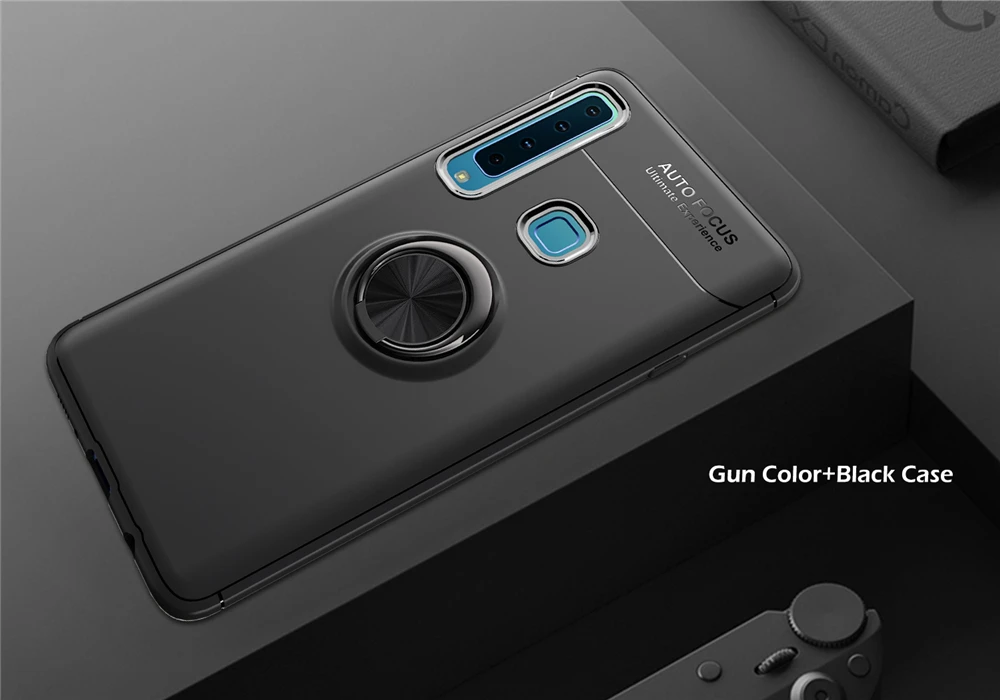 Для samsung Galaxy A9 чехол автомобильный магнитный держатель для колец мягкая ТПУ Силиконовая задняя крышка для Galaxy A9 SM A920 чехол Funda
