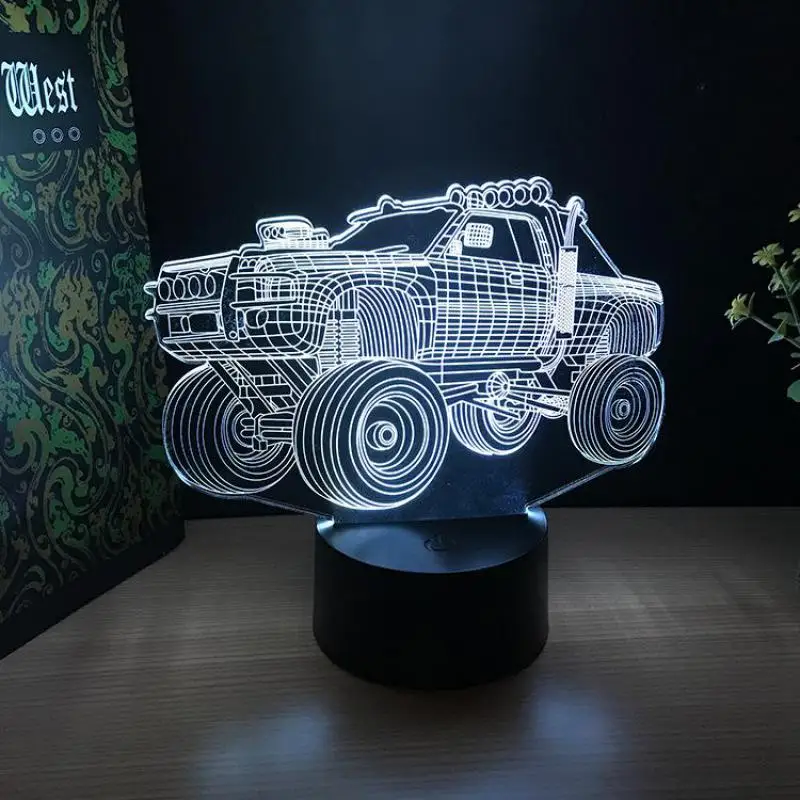 Подсветка для внедорожника 3 d подарки поделки акриловые ночные светильники на