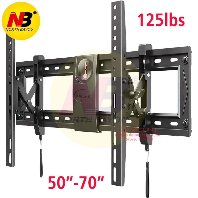 

Большая плоская панель для телевизоров NB C70-T, 50-70 дюймов, фунтов, настенный кронштейн для ЖК-телевизоров, наклонное крепление для монитора с ...