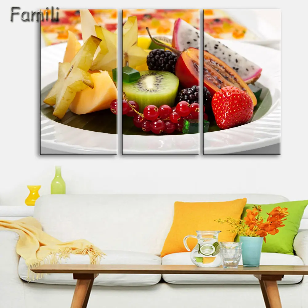 

3pcs Wall Picture for Living Room Modern Wall Art Canvas Prints Fruits Canvas Painting Prints Modular Painting Hoom Decor